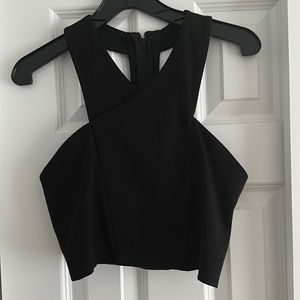 Black crop top